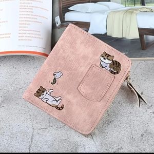 NEW Pink cat wallet